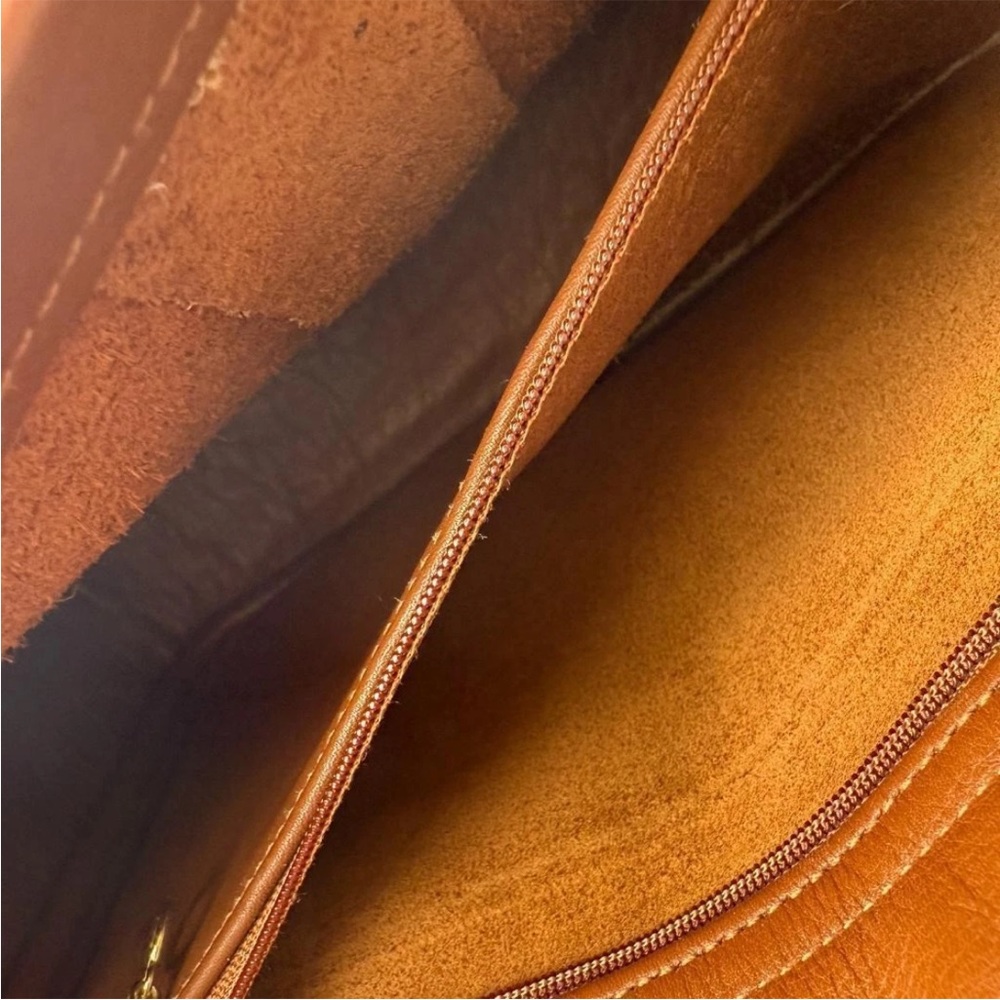 Coach Tan Leather Men's Messenger Bag Unisex - Picture 9 of 11